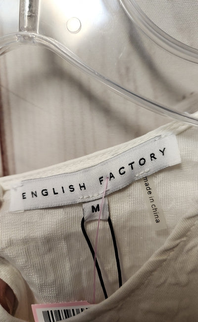 NWT English Factory Women's Size M White Dress