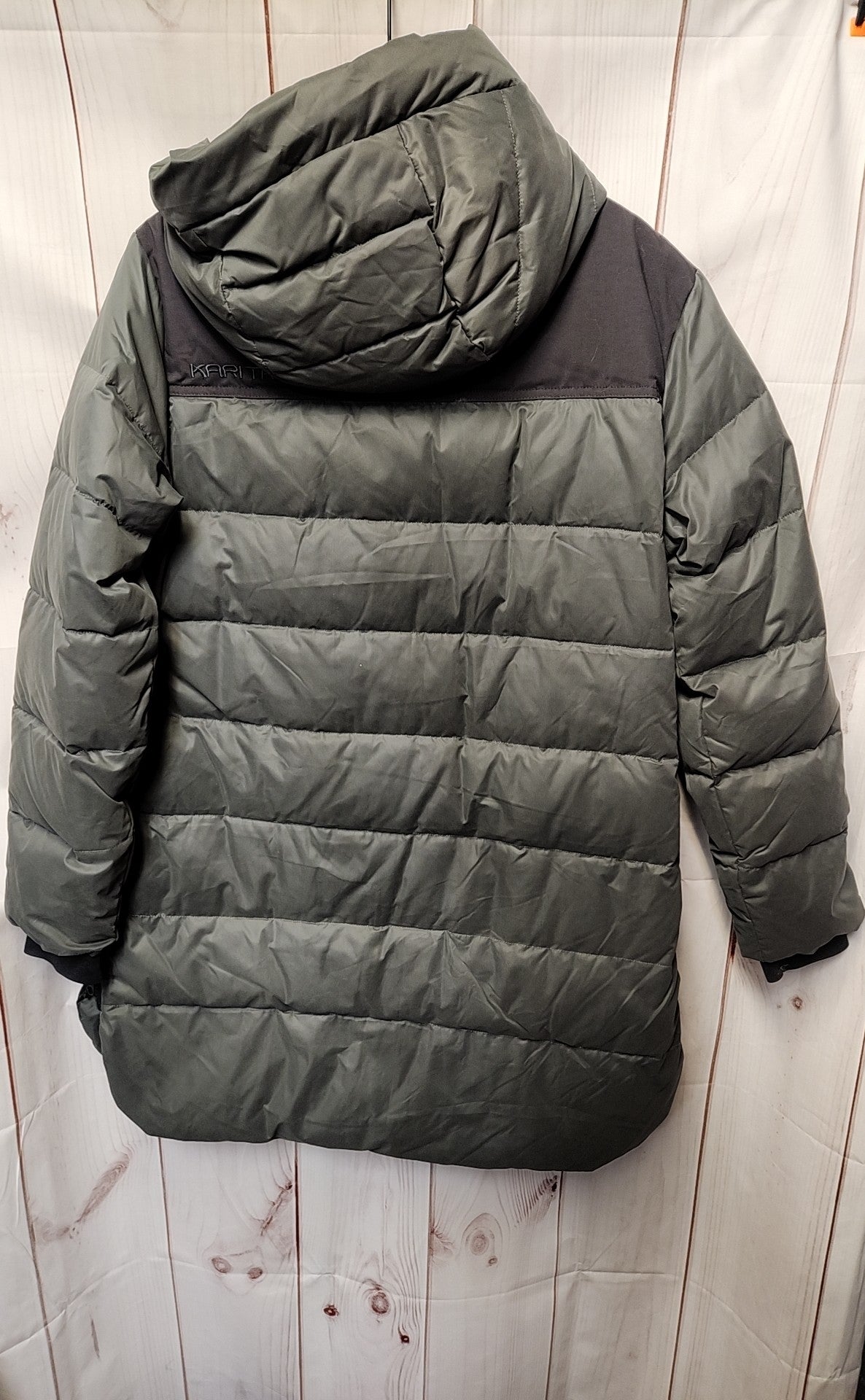 Kari Traa Women's Size L Gray Down Hooded Parka Jacket