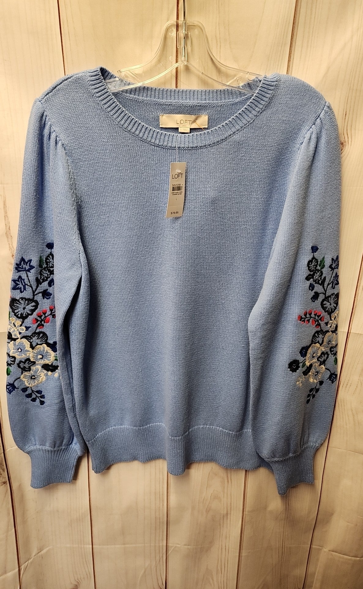 NWT Loft Women's Size L Blue Sweater