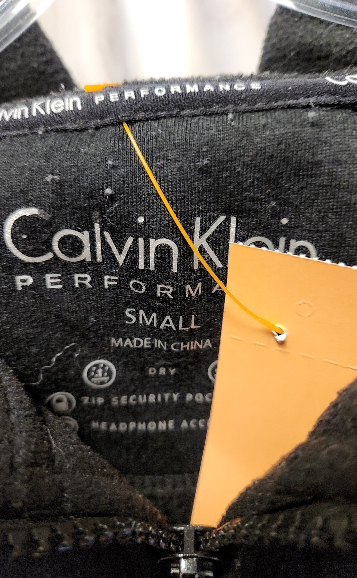 Calvin Klein Women's Size S Black Full Zip Hooded Sweatshirt