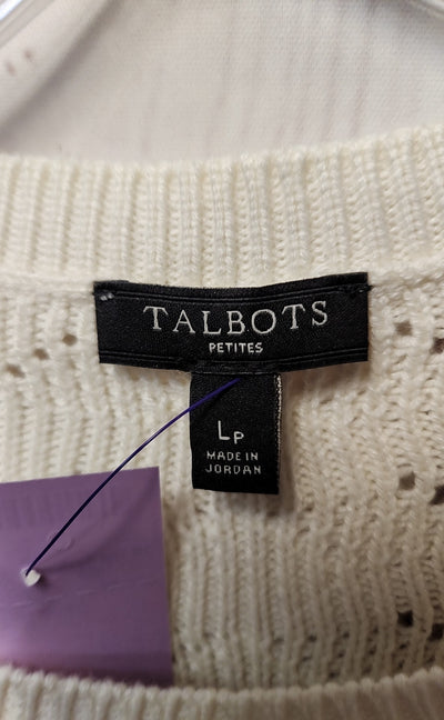 Talbots Women's Size L White Sweater