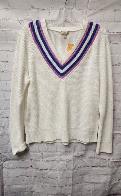 Talbots Women's Size L White Sweater