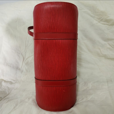 COA Louis Vuitton Epi Red Soufflot Papillion with Pouchette Pouch Purse Bag