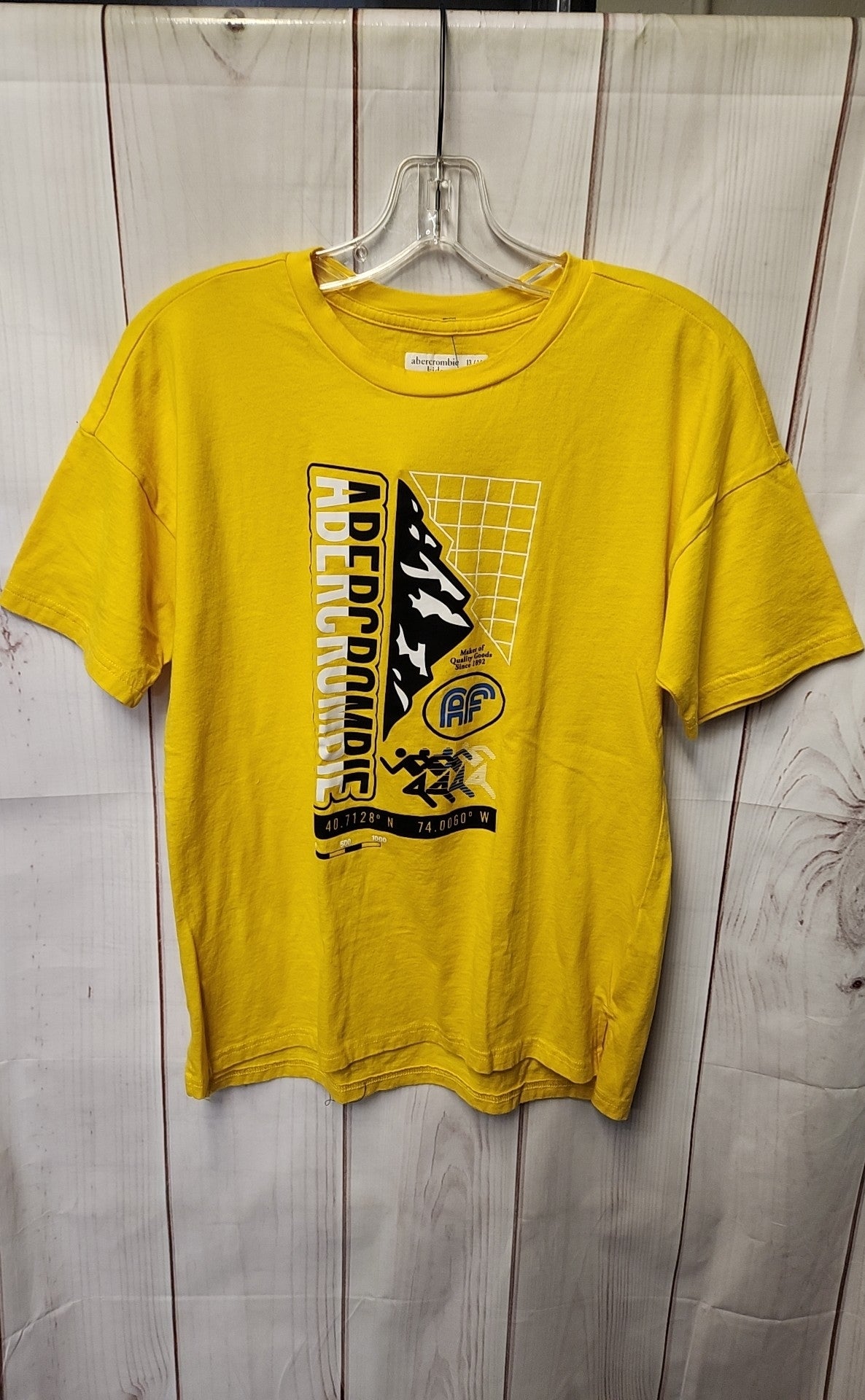 abercrombie Boy's Size 14 Yellow Shirt