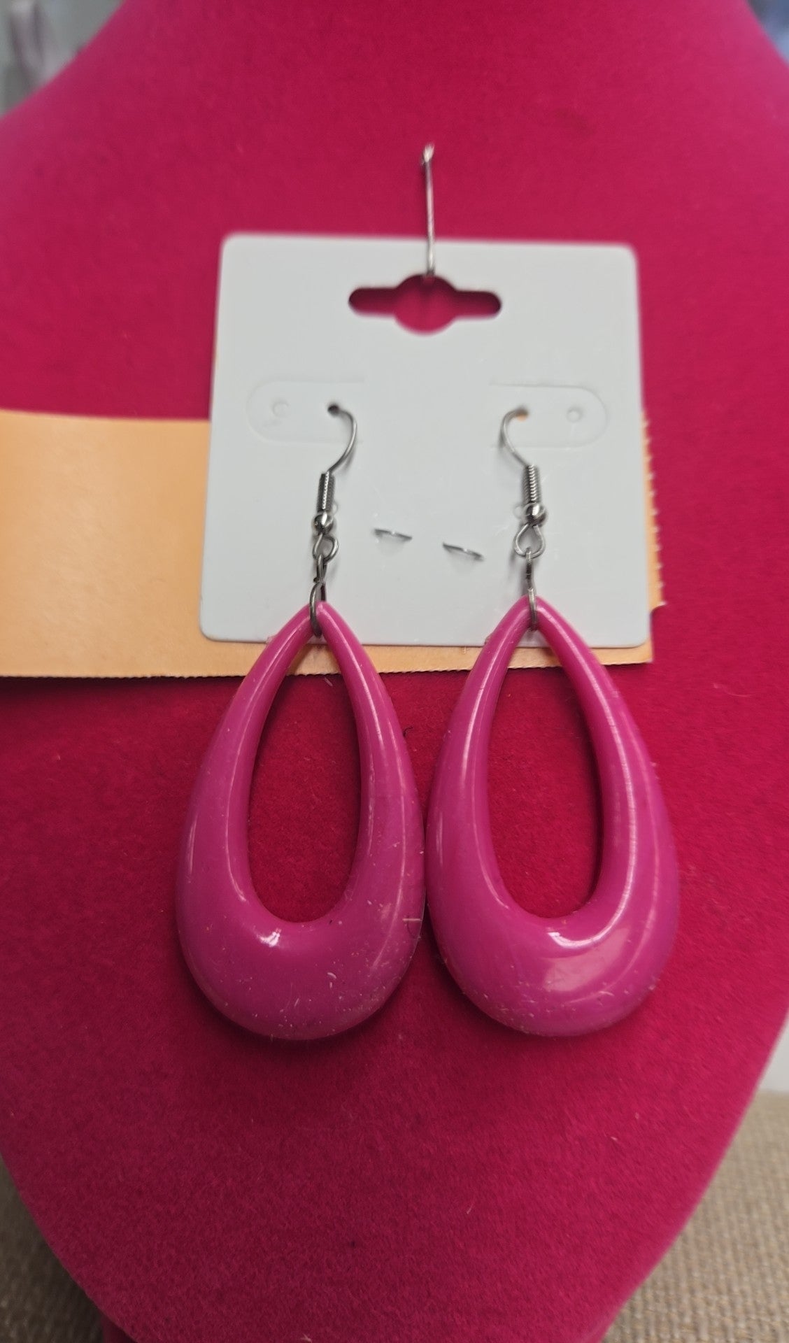 Pink Drop Earrings