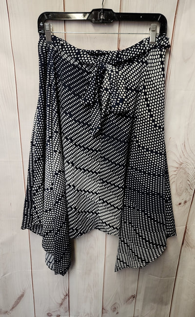 Banana Republic Women's Size 8 Navy & White Skirt