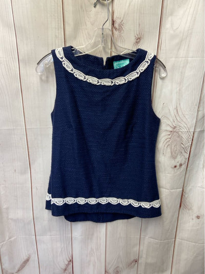 Sail to Sable Women's Size S Navy Sleeveless Top