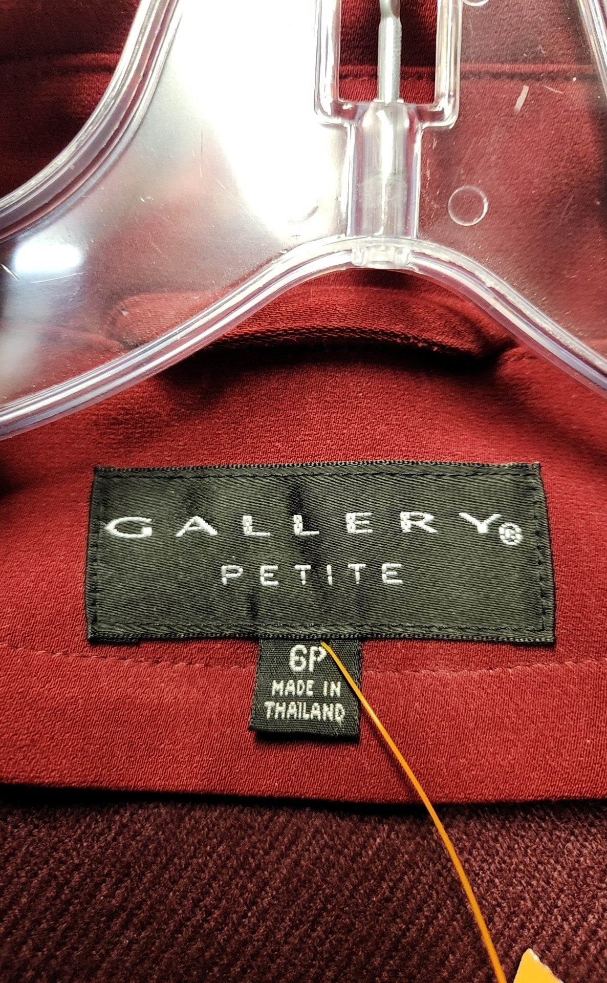 Gallery Women's Size 6 Petite Red Coat