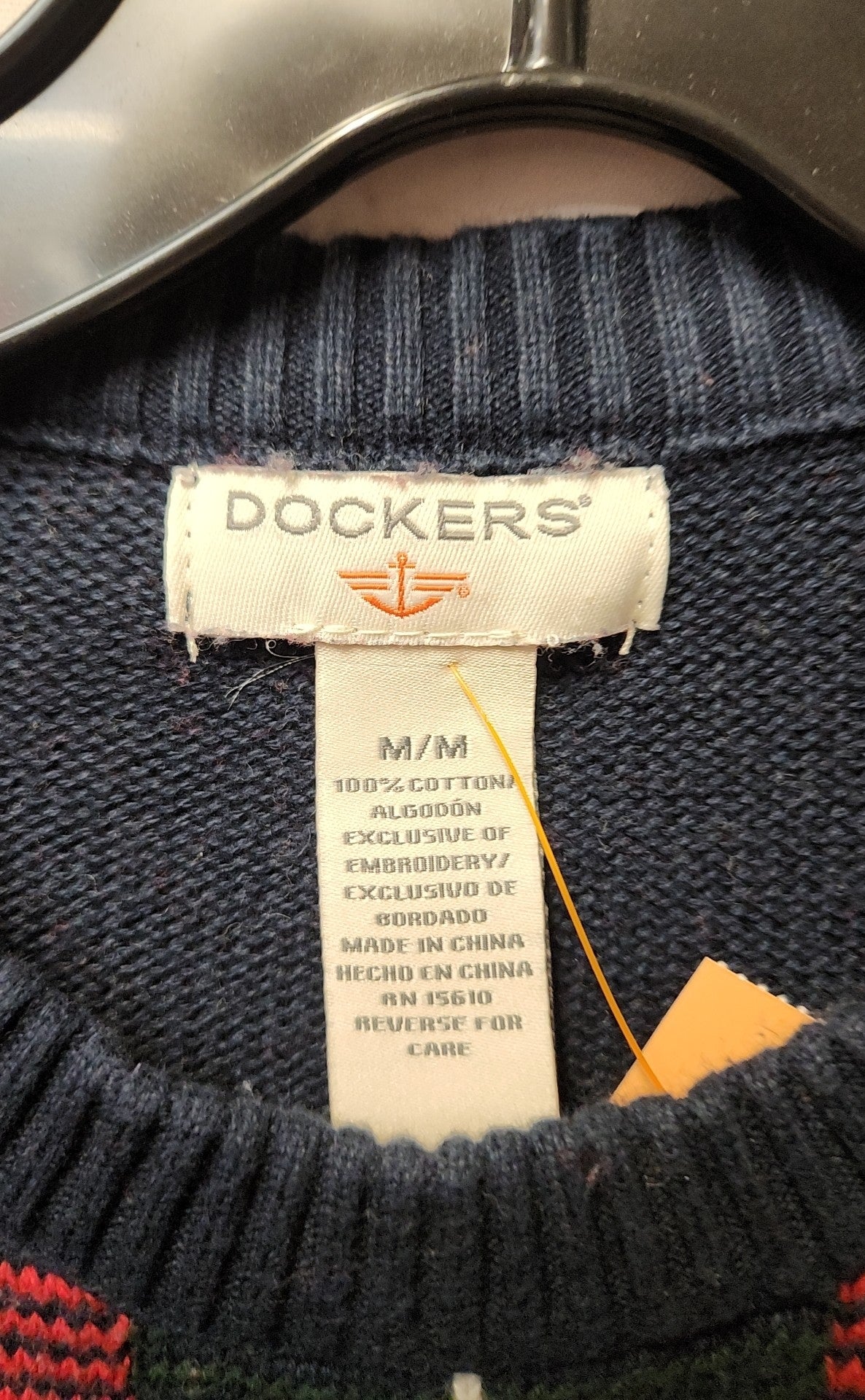Dockers Men's Size M Navy Sweater