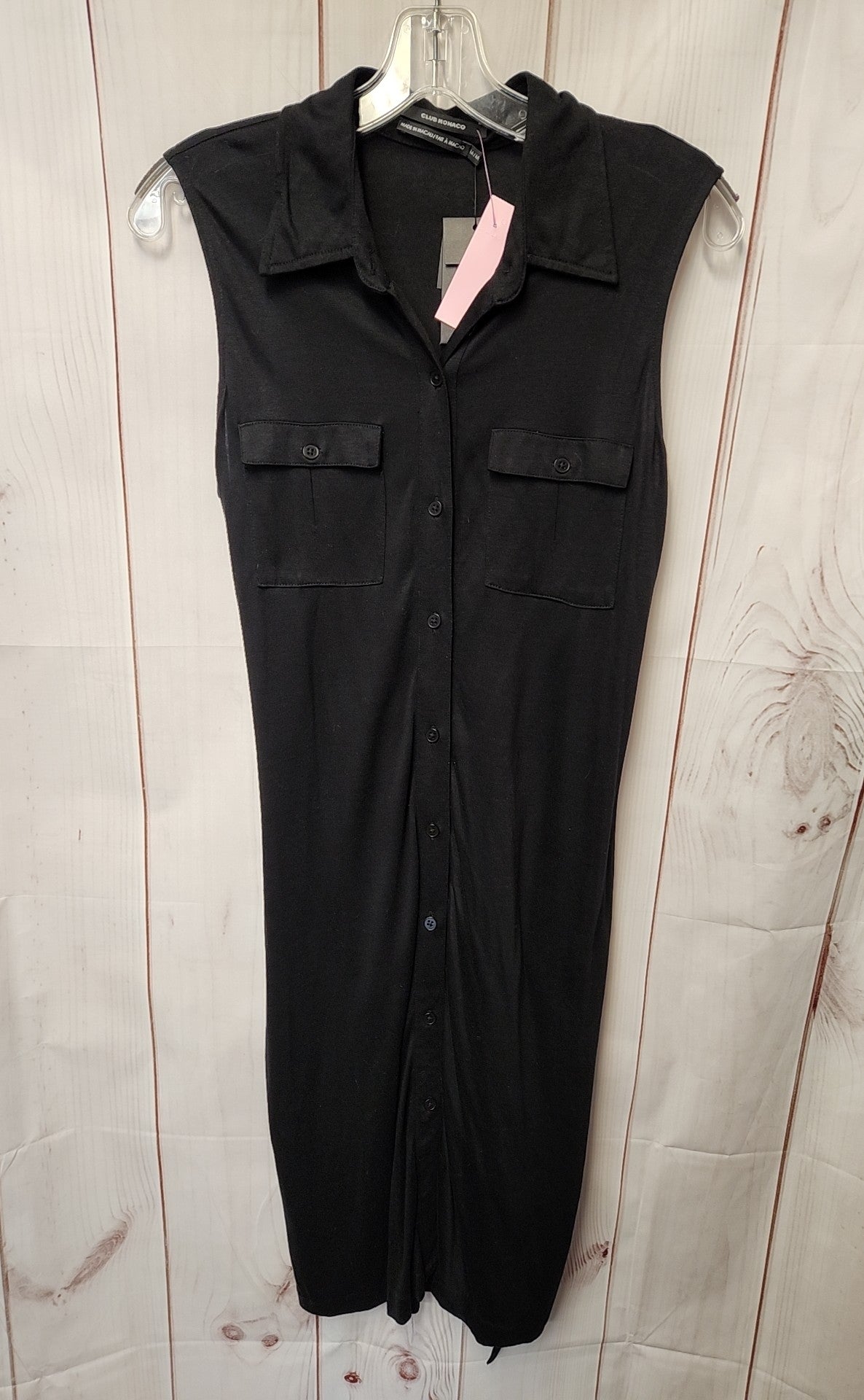 NWT Club Monaco Women's Size M Black Dress