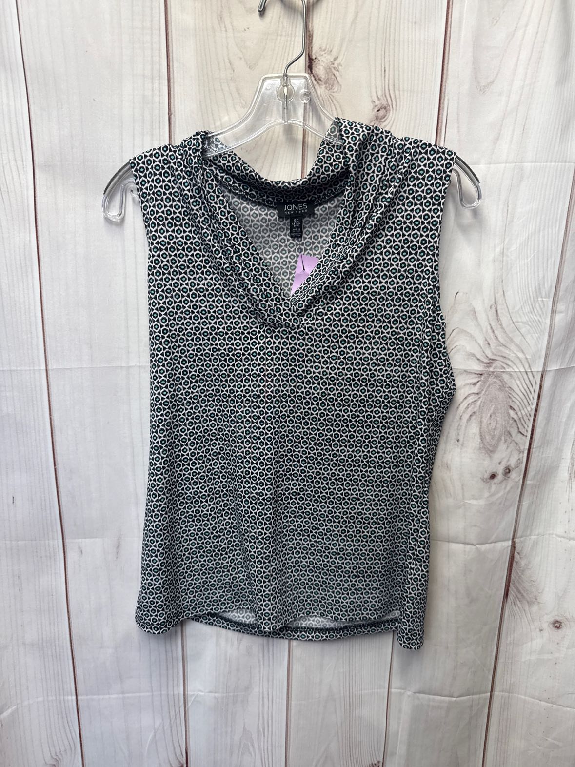 Jones New York Women's Size M Black & Green Sleeveless Top