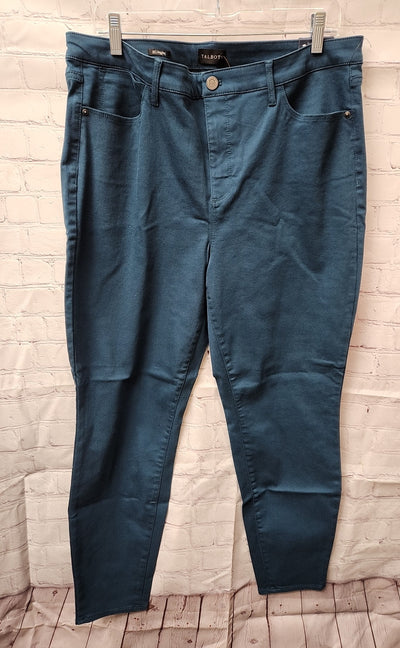 Talbots Women's Size 16 Teal Pants Jegging