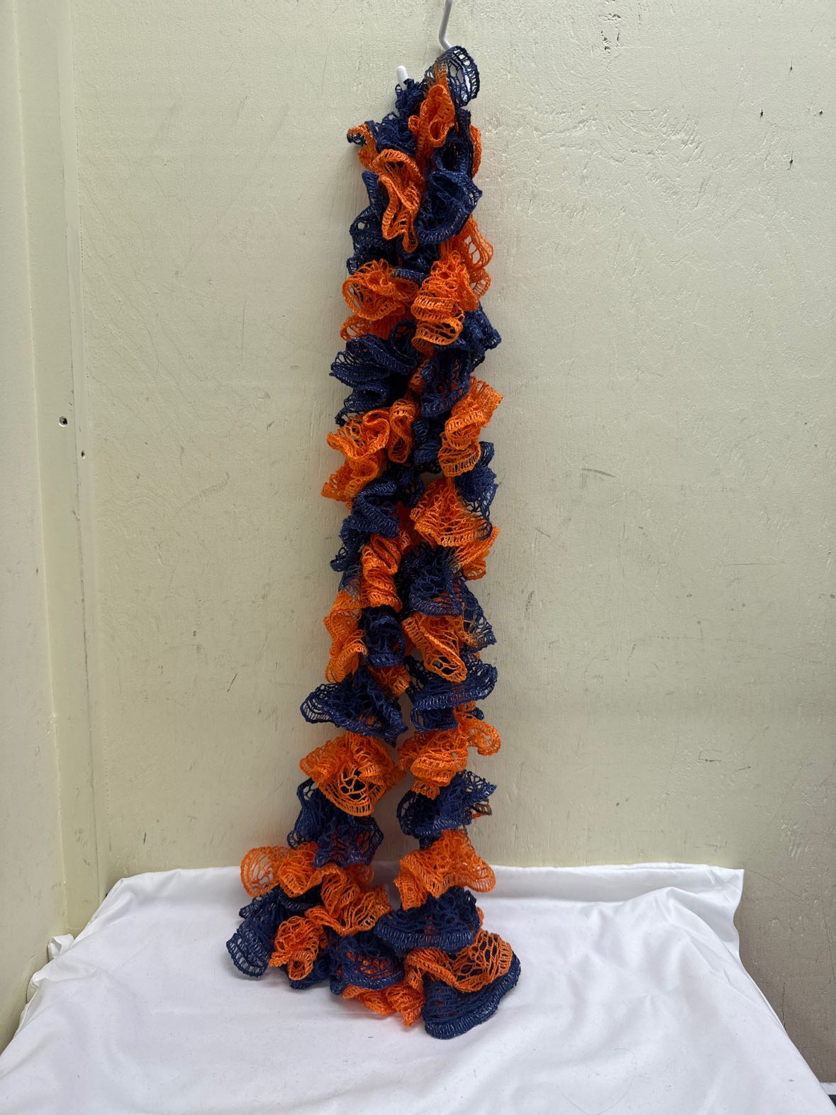 Blue & Orange Dress Scarf