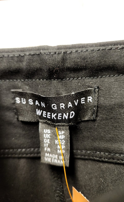 Susan Graver Women's Size S Petite Black Pants
