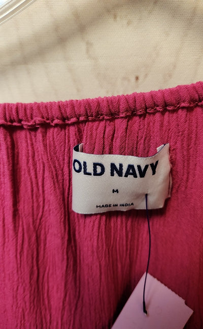 Old Navy Women's Size M Pink Long Sleeve Top