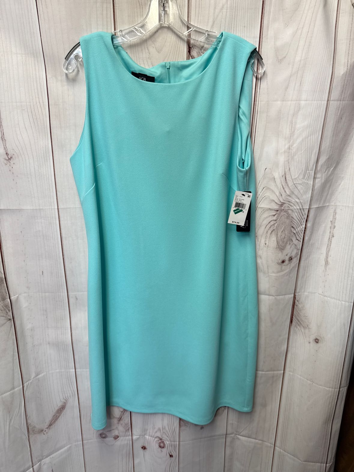 NWT AGB Women's Size 16 Turquoise Dress