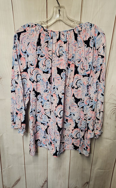 Lilly Pulitzer Women's Size XL Pink 3/4 Sleeve Top