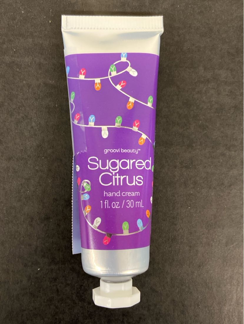 Groovi Beauty Sugared Citrus Shimmer Hand Cream Cosmetic