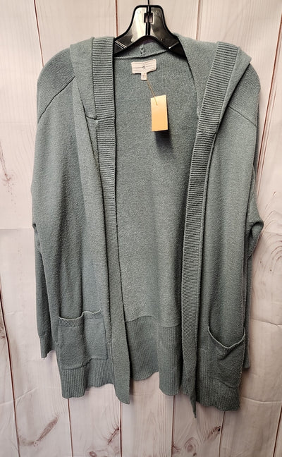 Lou & Grey Women's Size L Teal Cardigan
