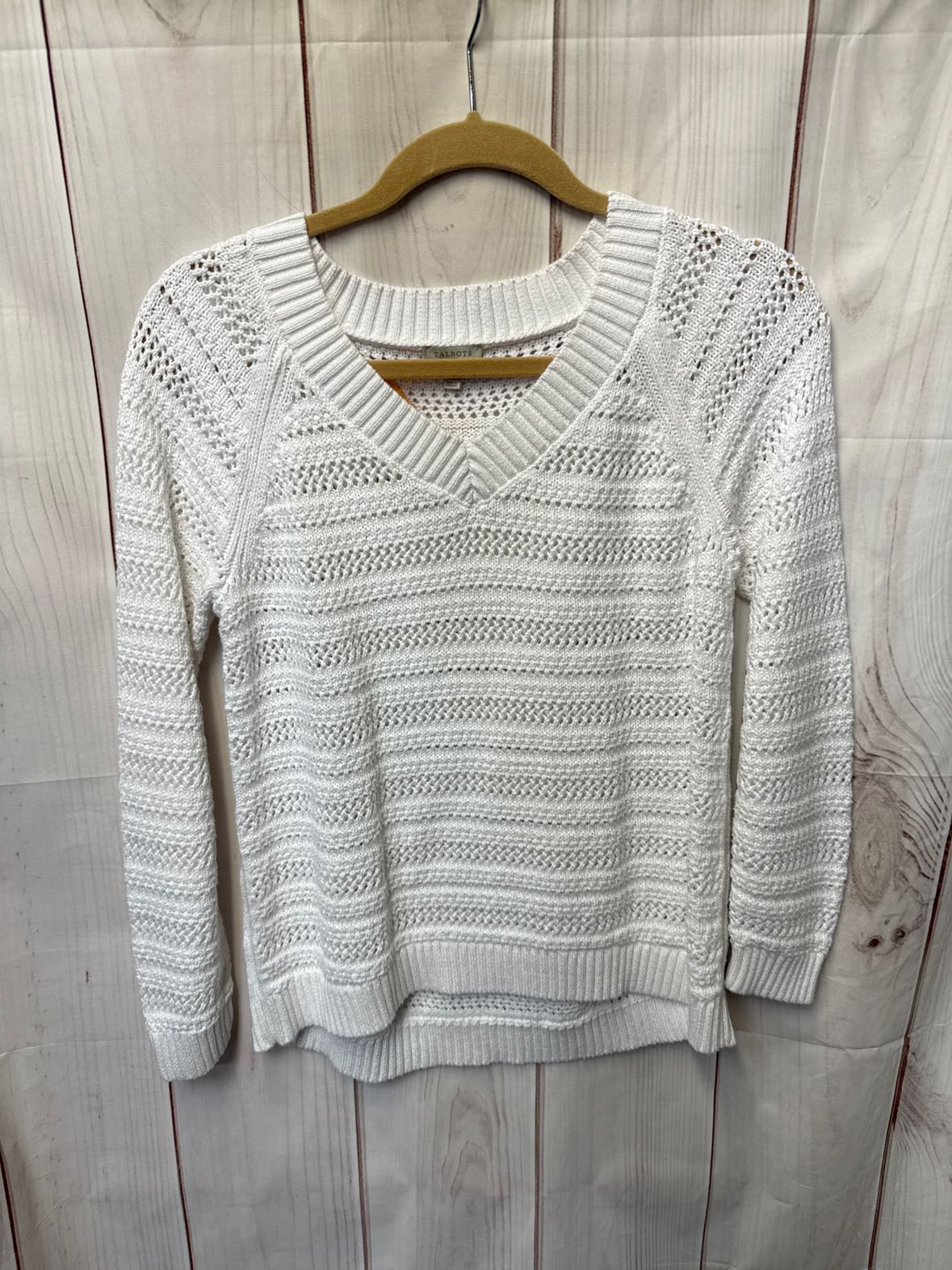 Talbots Women's Size S Petite White Sweater