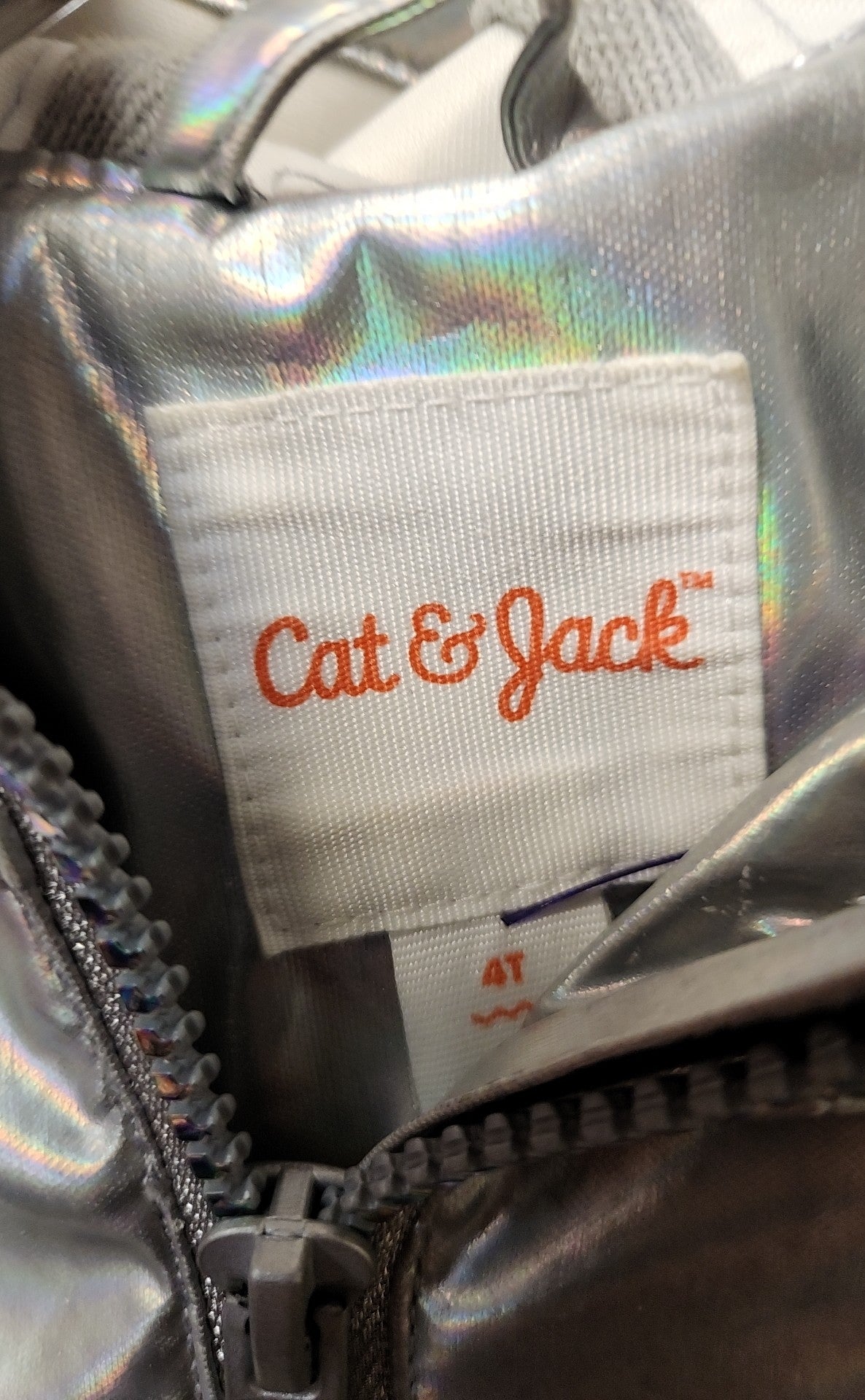 Cat & Jack Girl's Size 4 Silver Jacket