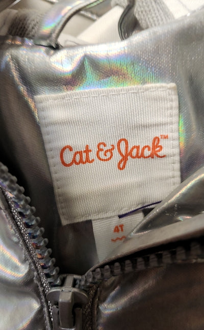 Cat & Jack Girl's Size 4 Silver Jacket