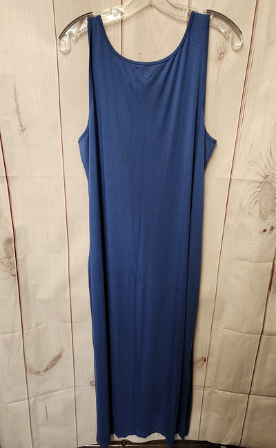 Nic & Zoe Women's Size L Blue Dress