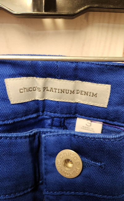 Chico's Women's Size 3 = US 16 Blue Pants
