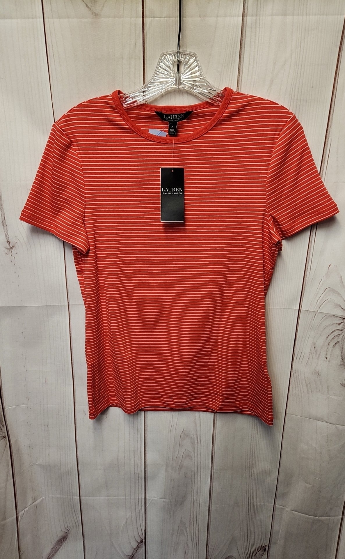NWT Lauren by Ralph Lauren Women's Size M Red Short Sleeve Top