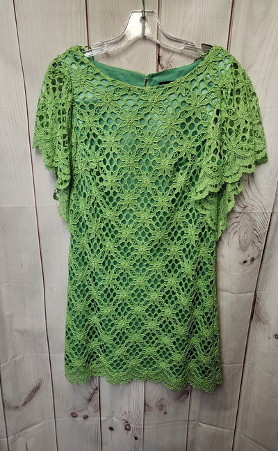 Jax Women's Size 10 Green Lace Floral Dress