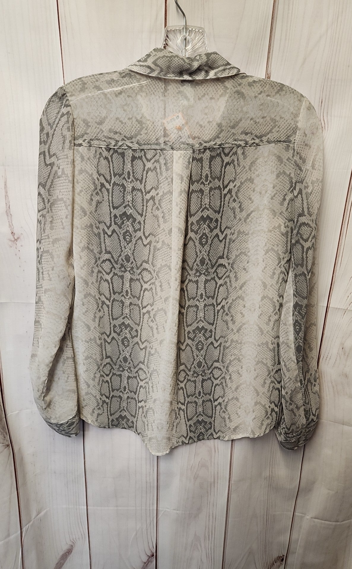 Old Navy Women's Size XS Gray Animal Print Long Sleeve Top