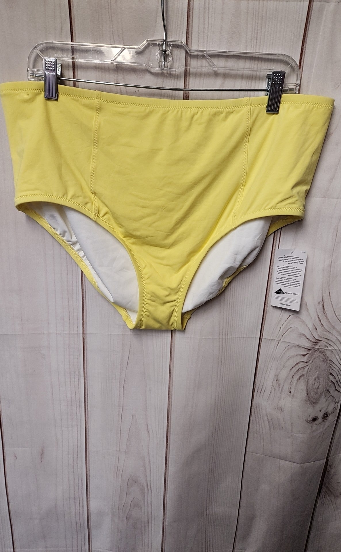 NWT Lands End Women's Size 18 Yellow Swim Bottom