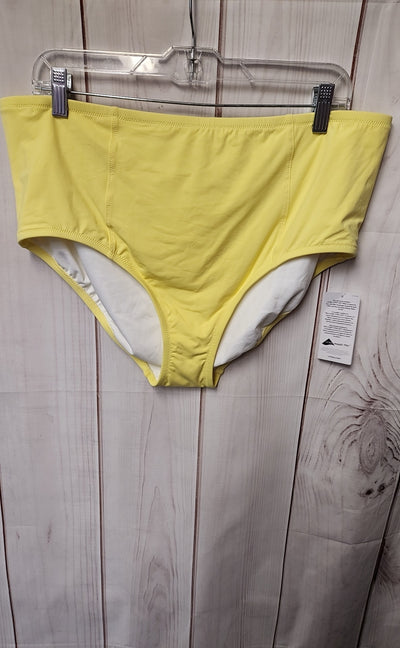 NWT Lands End Women's Size 18 Yellow Swim Bottom