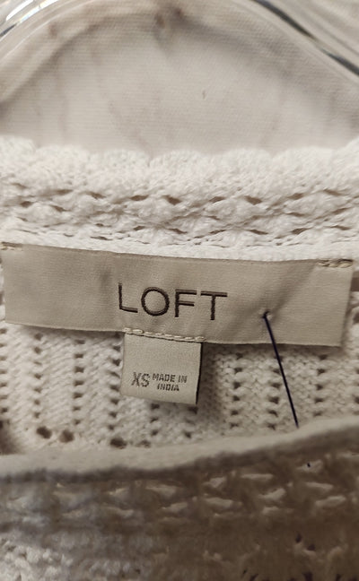 Loft Women's Size XS White Sweater