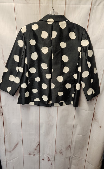 Talbots Women's Size 6 Petite Black & White Polka Dot Jacket
