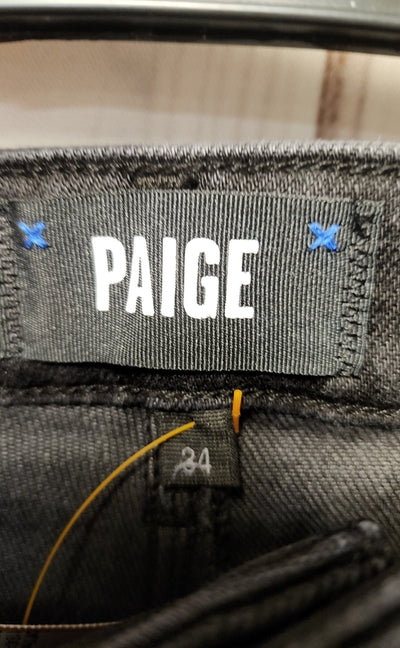 NWT Paige Women's Size 34 (18/1X) Black Jeans