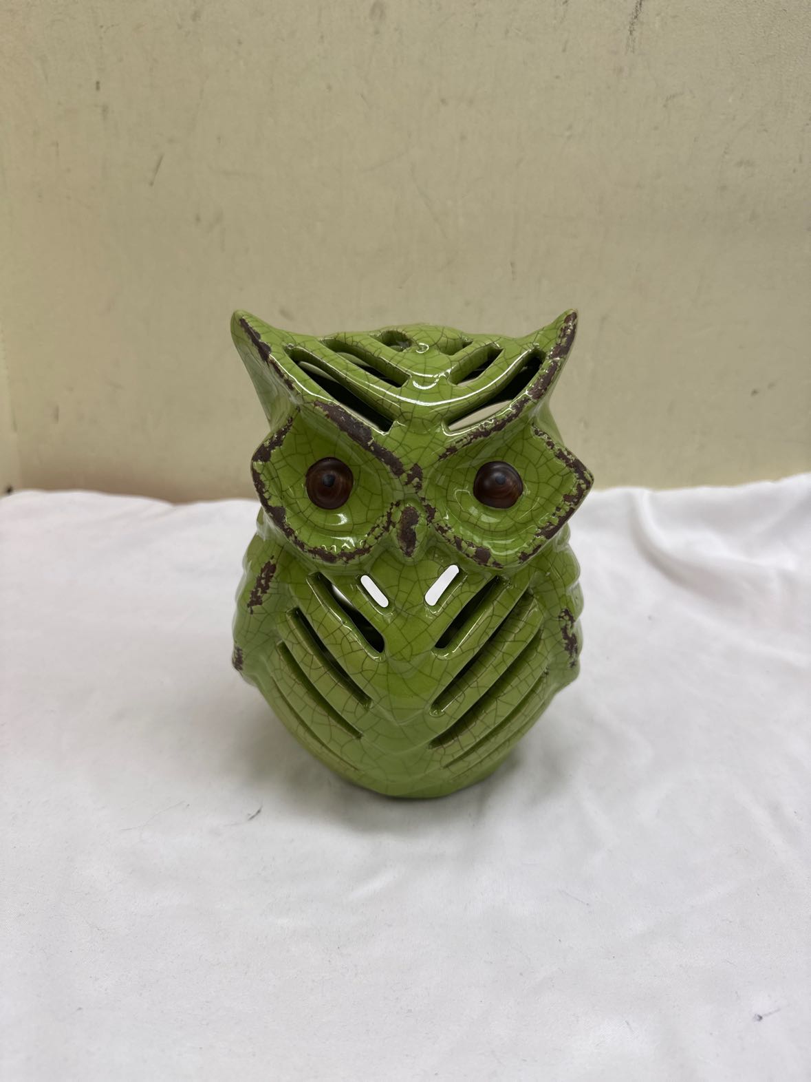Green Owl Candleholder(s)