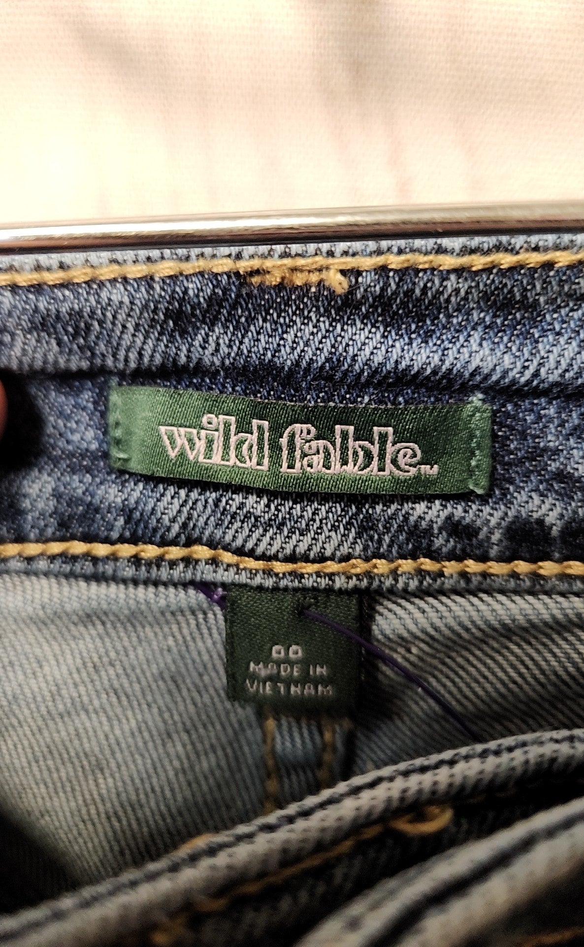 Wild Fable Women's Size 24 (00) Blue Jeans Super High Rise Straight