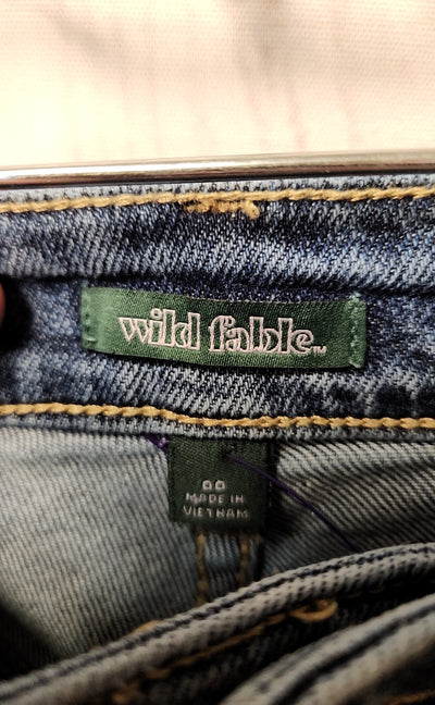 Wild Fable Women's Size 24 (00) Blue Jeans Super High Rise Straight