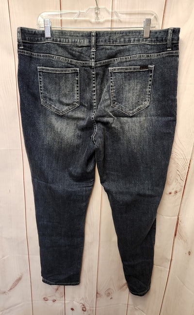 Jennifer Lopez Women's Size 33 (15-16) Blue Jeans Relaxed Skinny