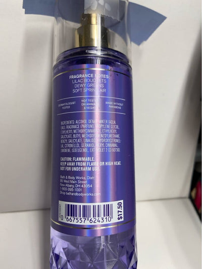 Bath & Body Works Fresh Cut Lilacs Fine Fragrance Mist 8fl oz Perfume