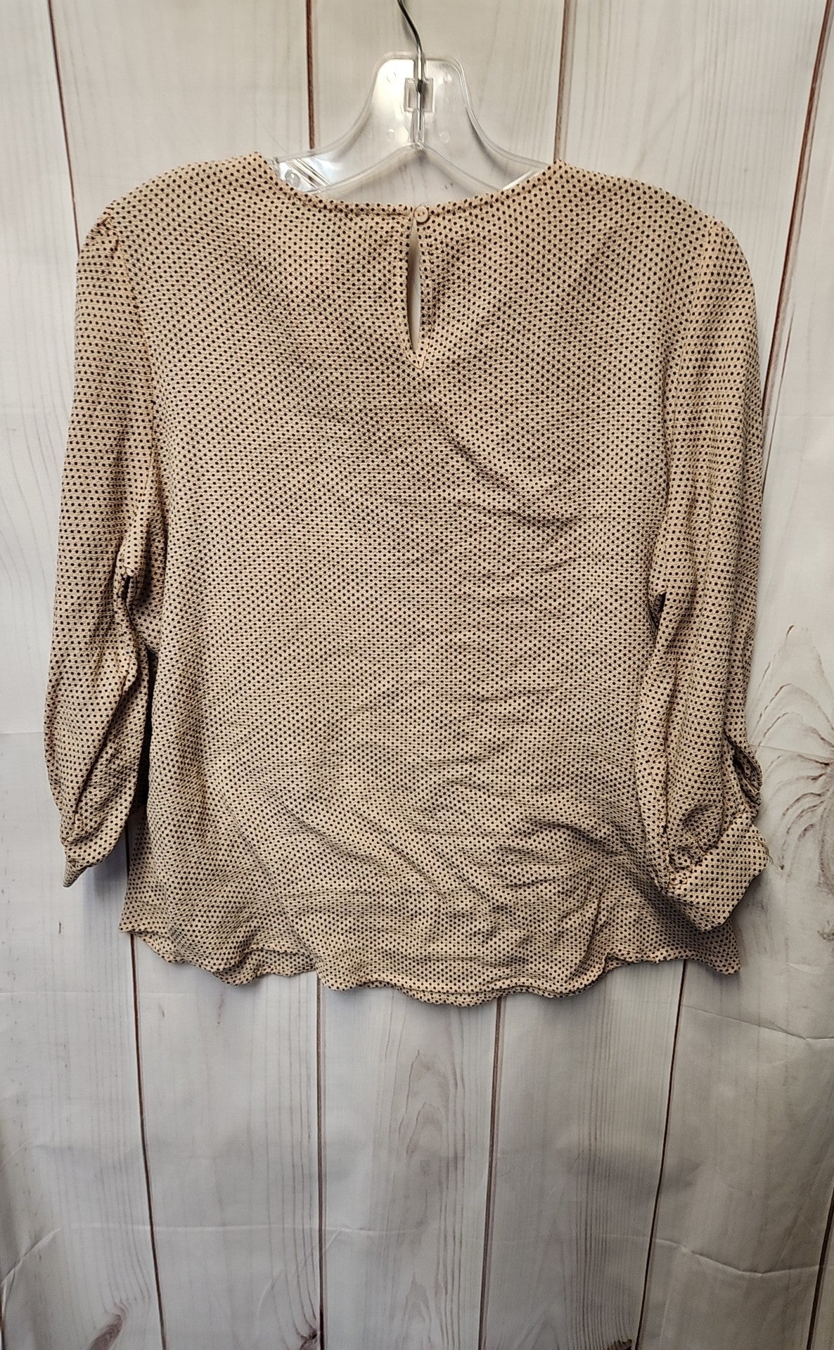 Adrianna Papell Women's Size M Peach 3/4 Sleeve Top