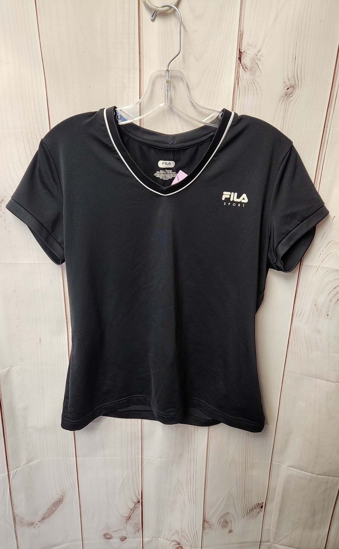 Fila Women's Size L Black Short Sleeve Top