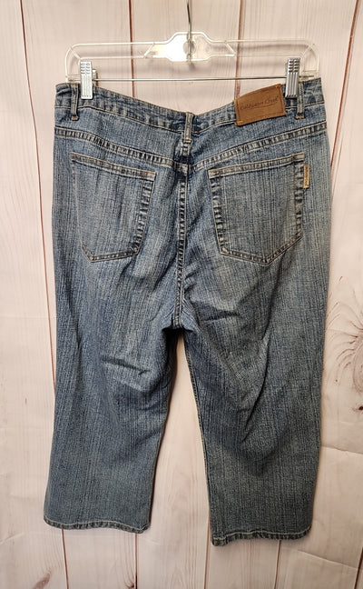 Coldwater Creek Women's Size 10 Petite Blue Capris