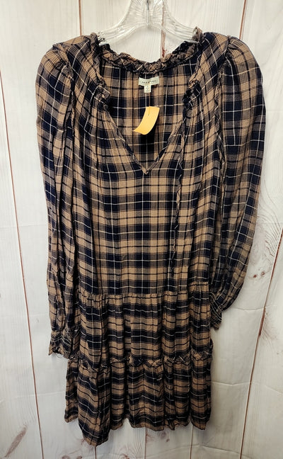 Max Studio Women's Size S Navy & Tan Dress