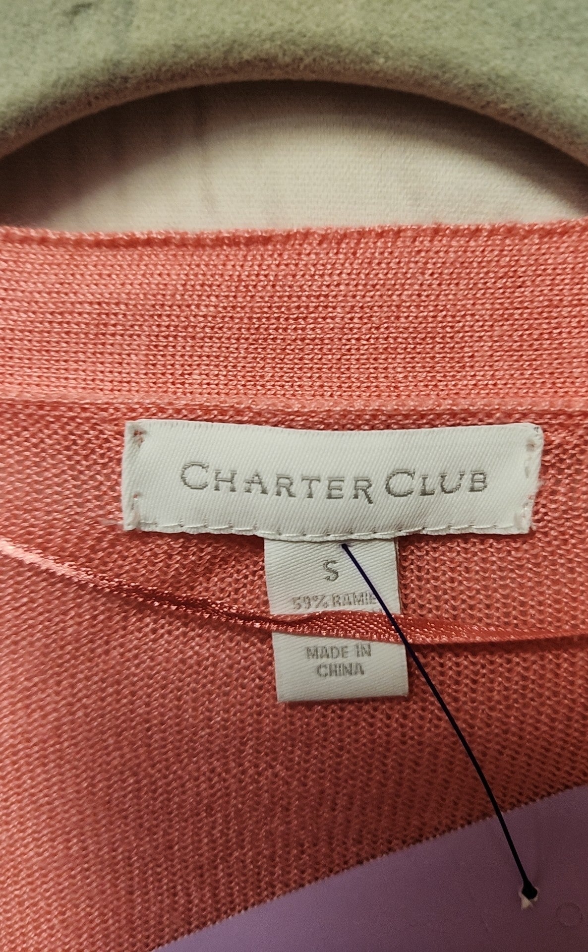 Charter Club Women's Size S Pink Cardigan
