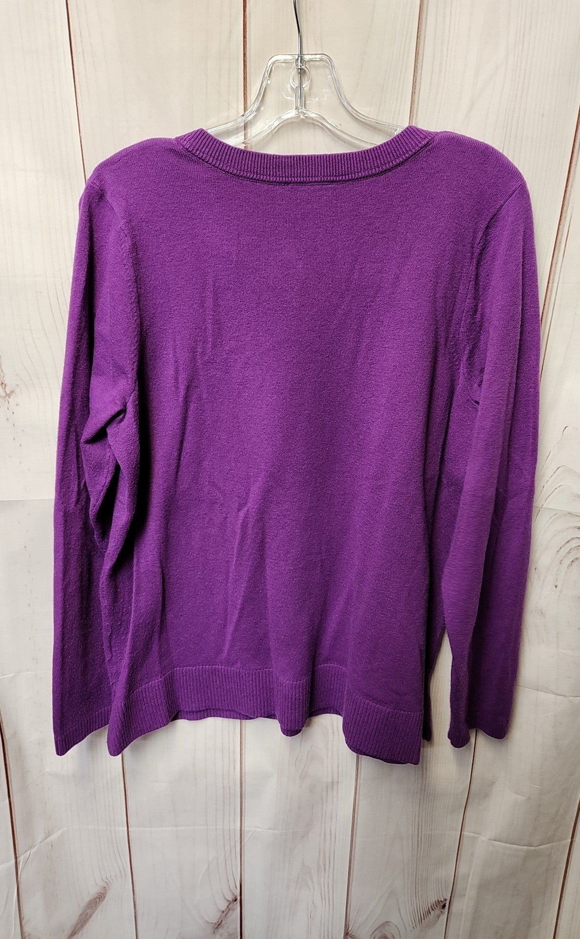 J Jill Women's Size L Purple Sweater