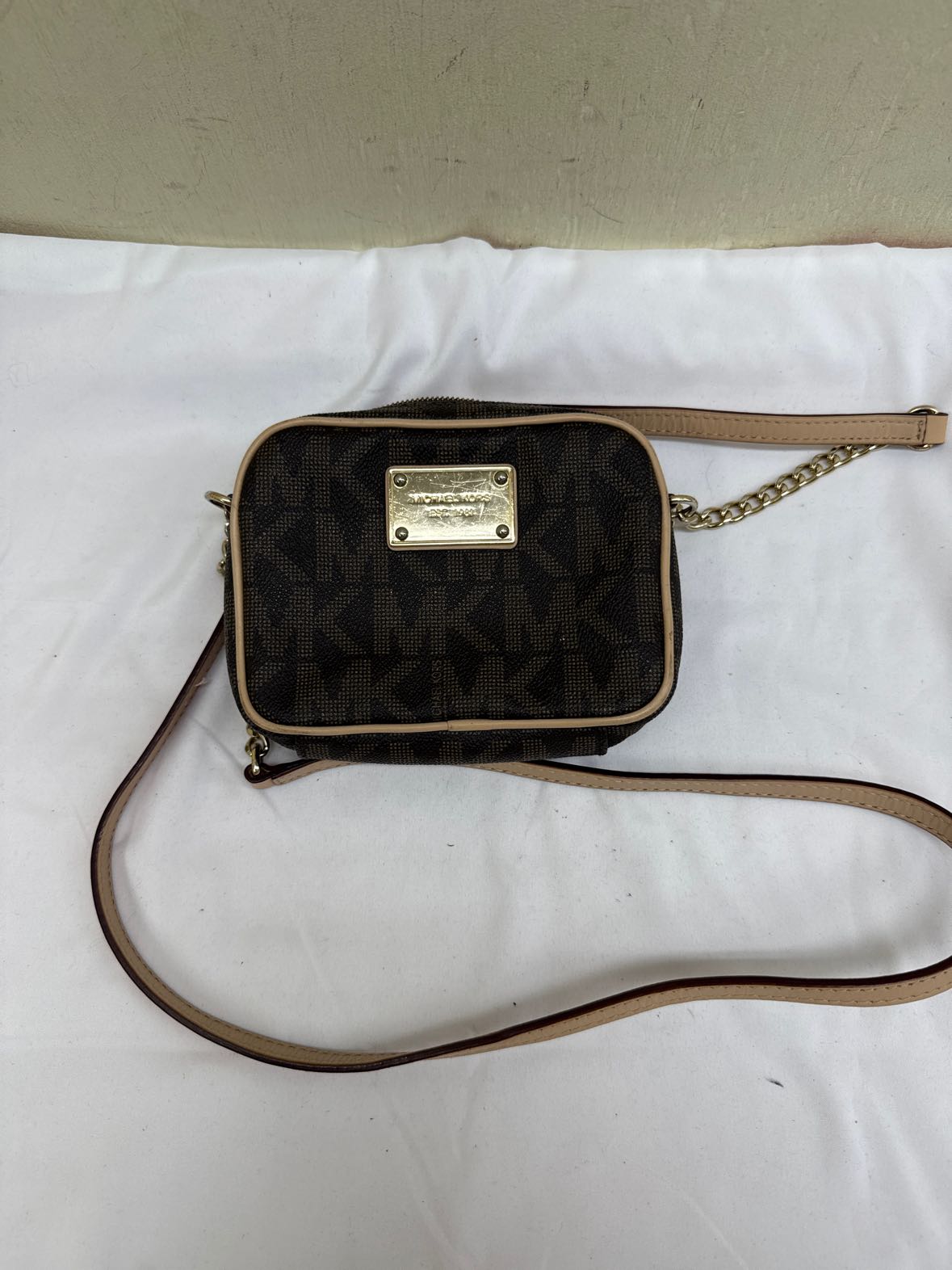 Michael Kors Brown Mini Crossbody Purse Bag