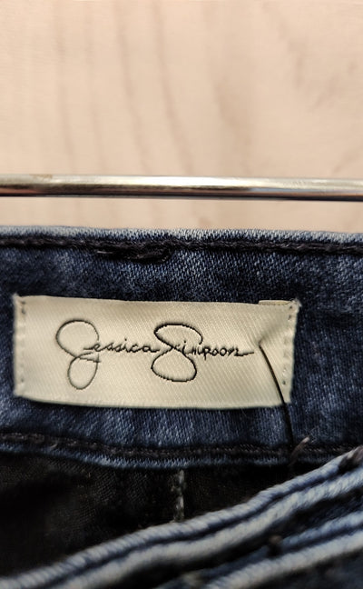 Jessica Simpson Women's Size 32 (13-14) Kiss Me Skinny Blue Jeans