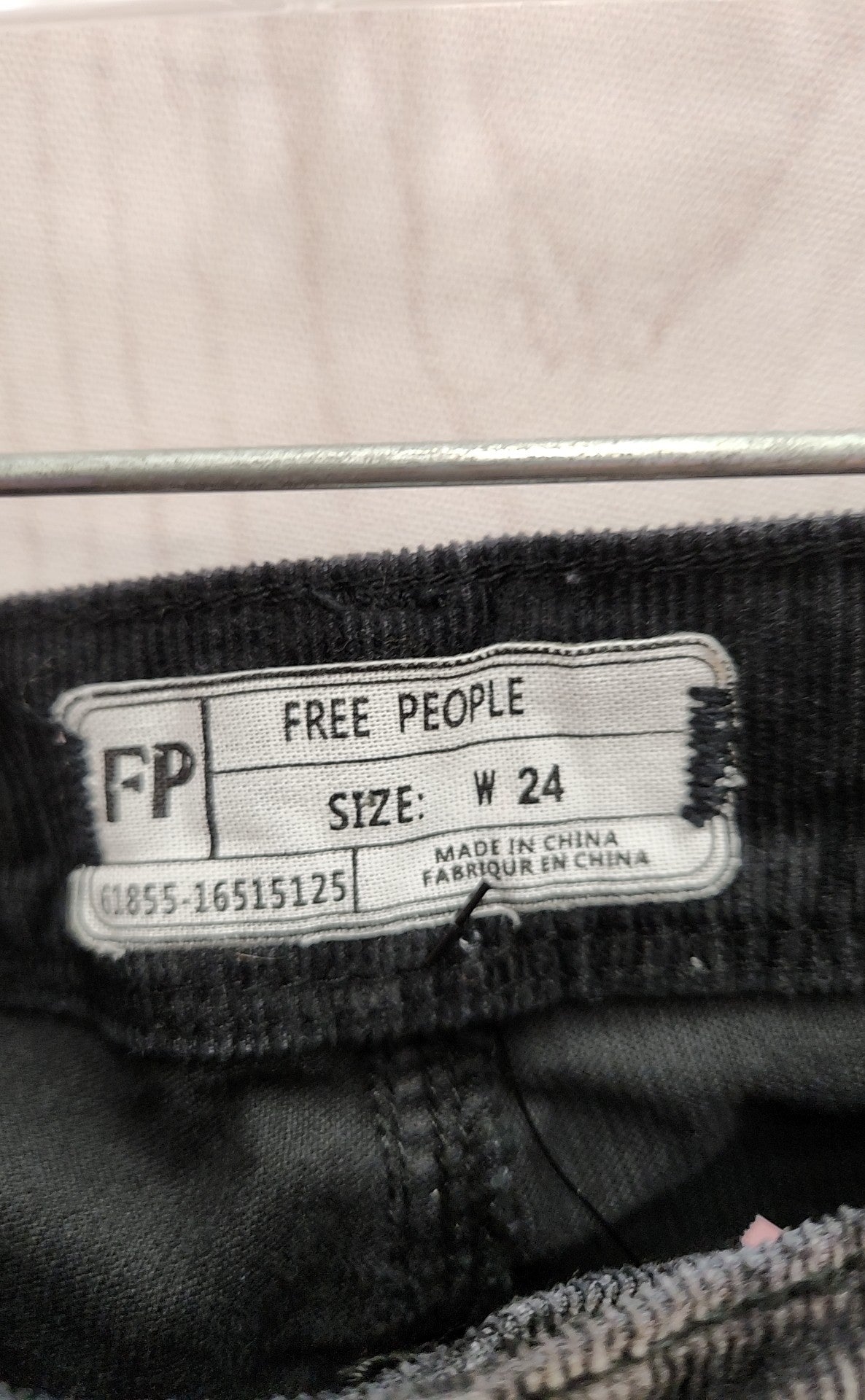 Free People Women's Size 24 (00) Black Pants